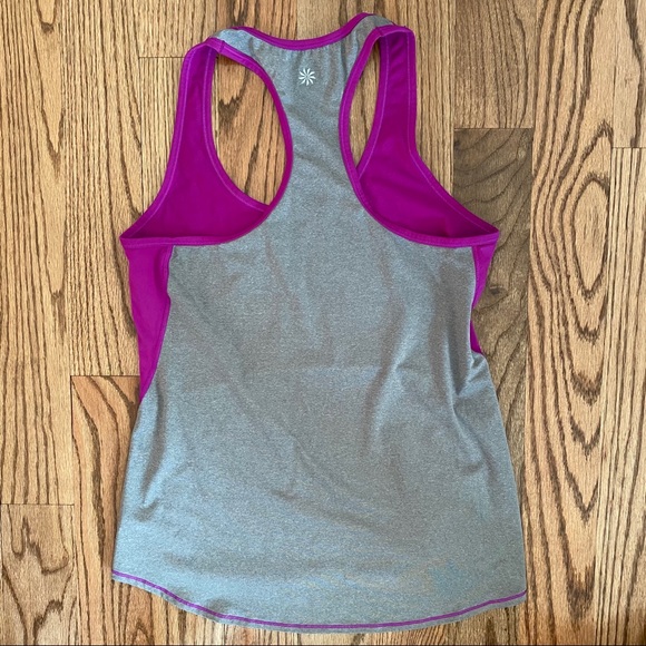 EUC Athleta Colorblock Chi Tank dark razzle - Picture 7 of 11